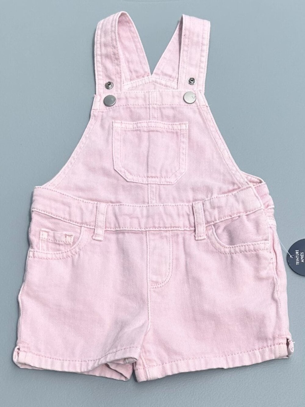 The Children’s Place Baby And Toddler Girls Garment Dyed Denim Shortalls - pink